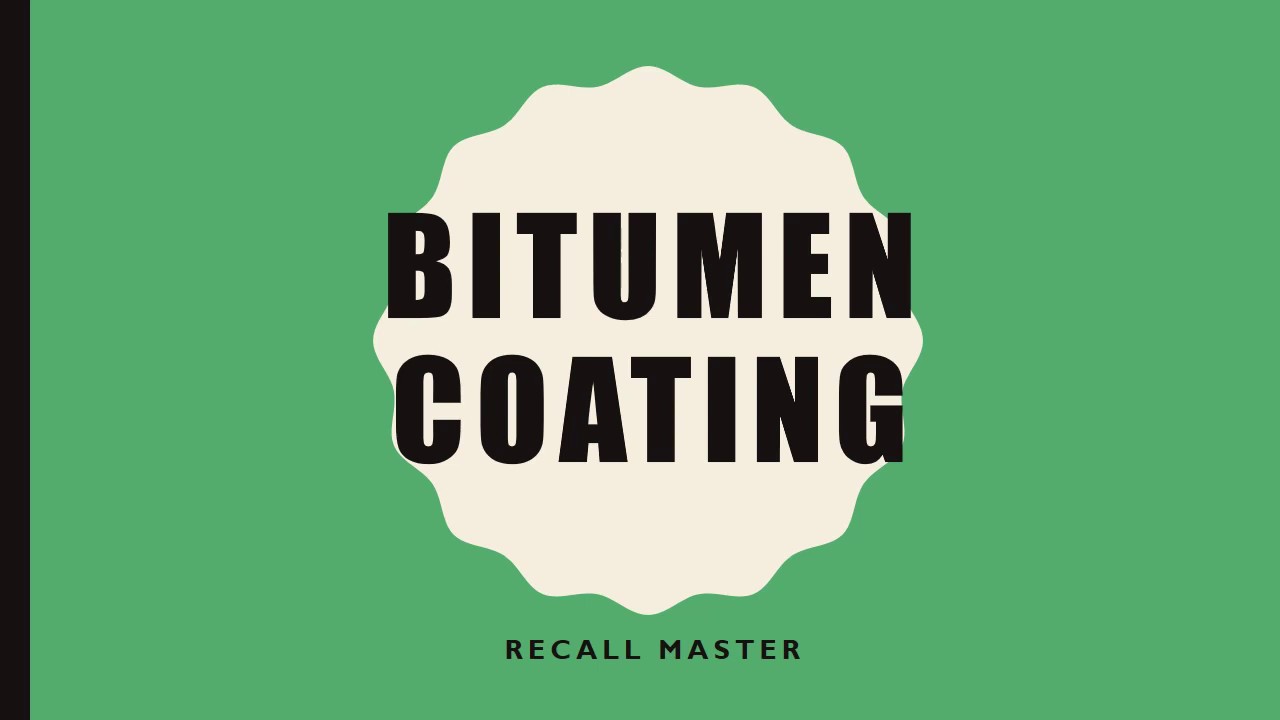 Bitumen coating