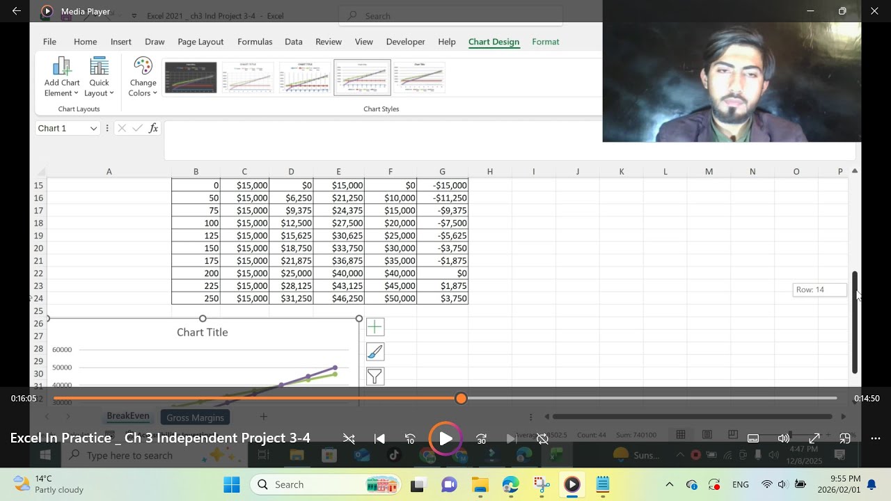 Excel 2021 In Practice - Ch 3 Independent Project 3-4 | Help by Excel 365 & 2024 Chapter 4-4 5-4 6-5