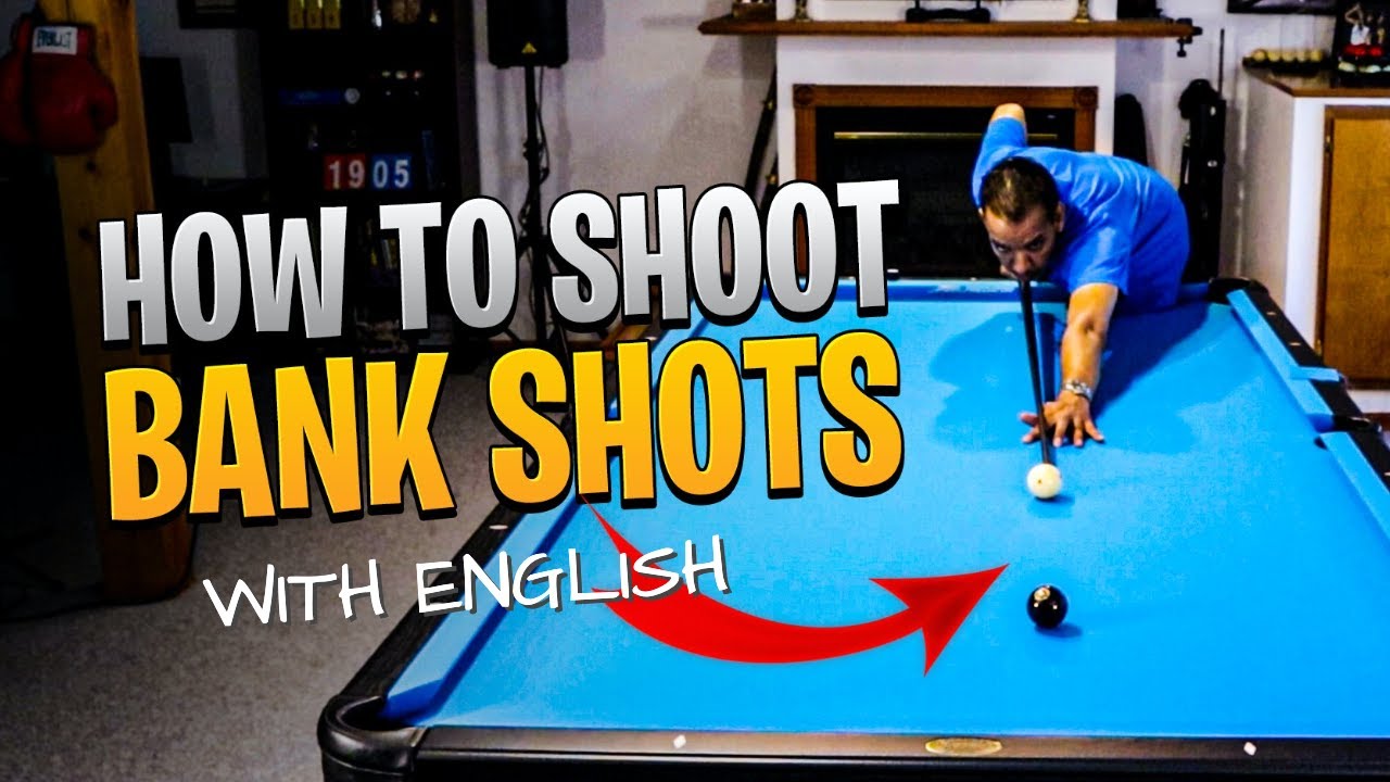 Mastering BANK SHOTS with English (cue ball spin) -  Pool Lessons 8 Ball, 9 Ball, 10 Ball