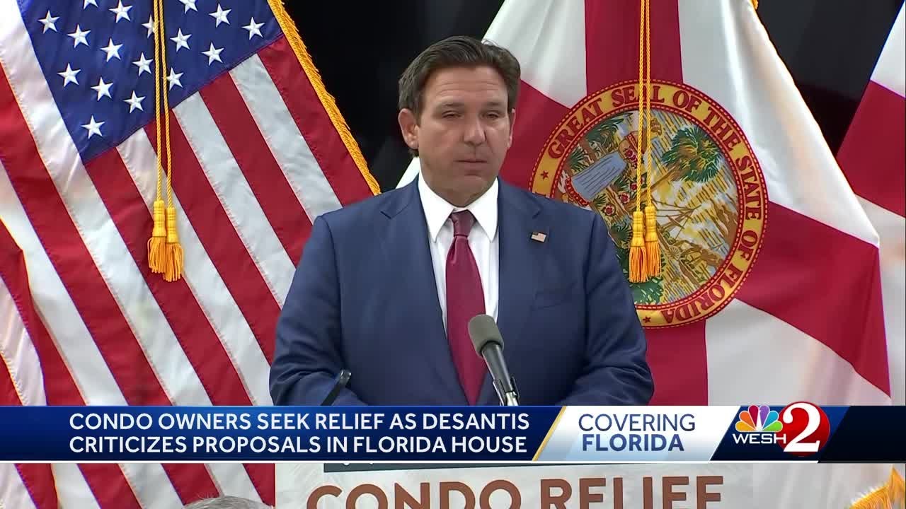 Condo owners seek relief as Gov. DeSantis slams efforts in Florida House to address crisis