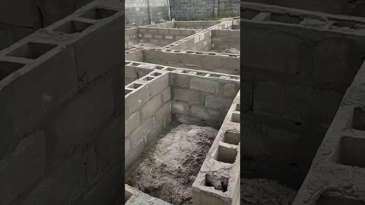 Building House in Nigeria -completion of 2bedroom flat foundation