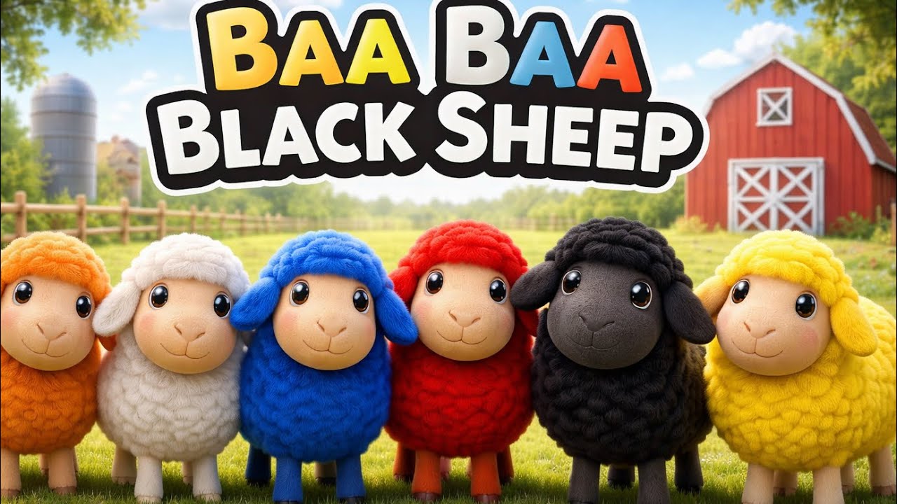 📌 Baa Baa Black Sheep 🐑🎵 | Cute Babies Learn Animal Sounds 🧸 | Baby Bubbles