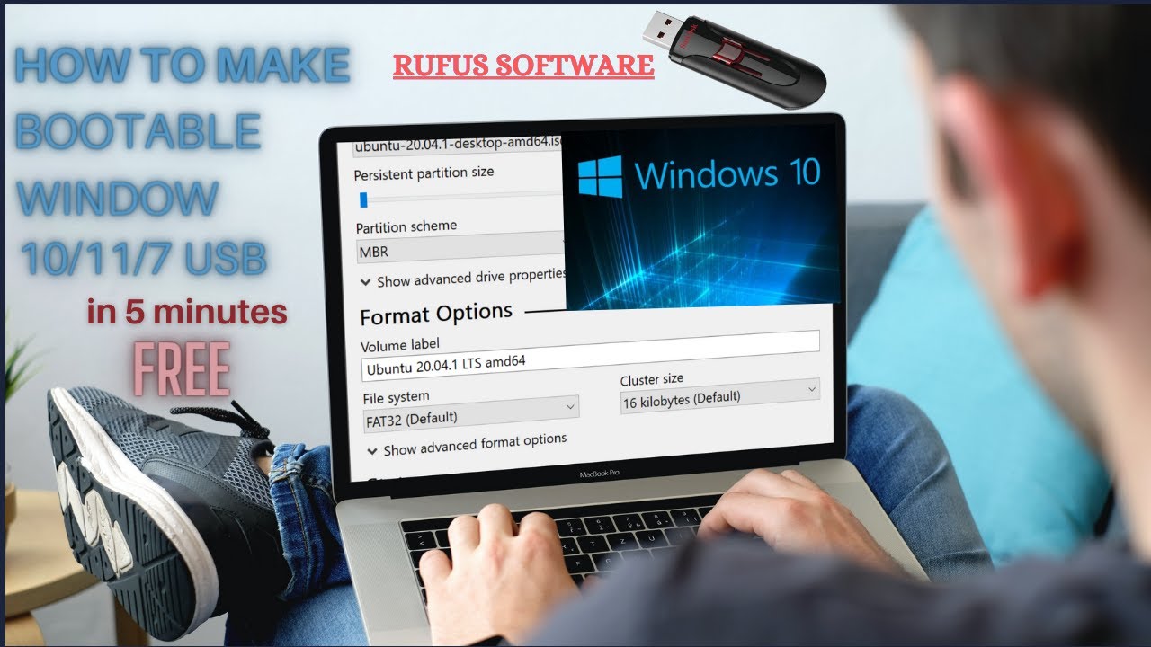 Make Window 10/11/7 Bootable USB Within 5 Minute Challenge