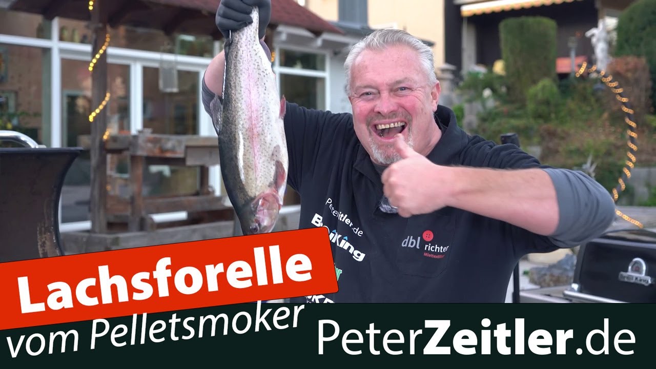 Lachsforelle vom Pelletsmoker