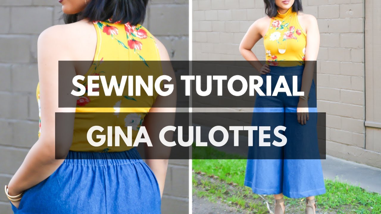 WIDE LEG CULOTTES SEWING TUTORIAL | PDF GINA SEWING PATTERN — ROSY PENA PATTERNS