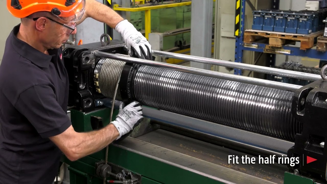 WIRE ROPE HOIST DONATI SOLLEVAMENTI: how to assemble a wire rope and guide