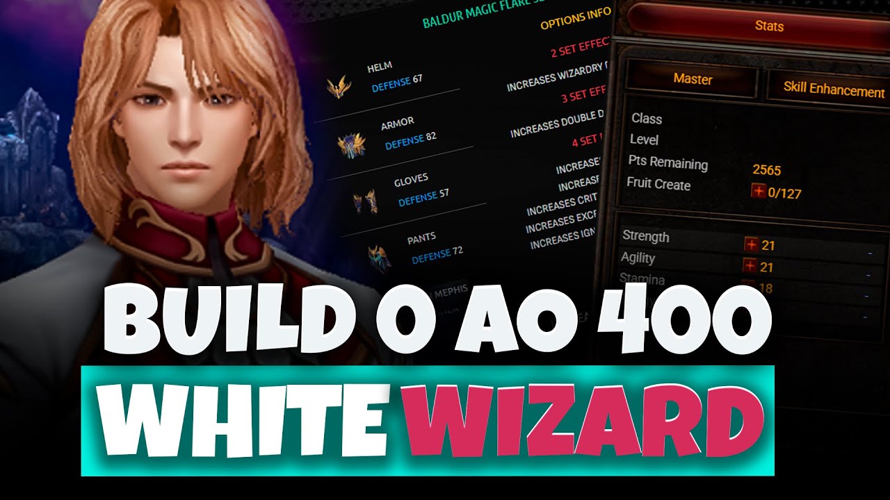 17 - WHITE WIZARD do Iniciante Lv 0 ao 400! Build ENERGY, Itens e Dicas Essenciais – MU Online