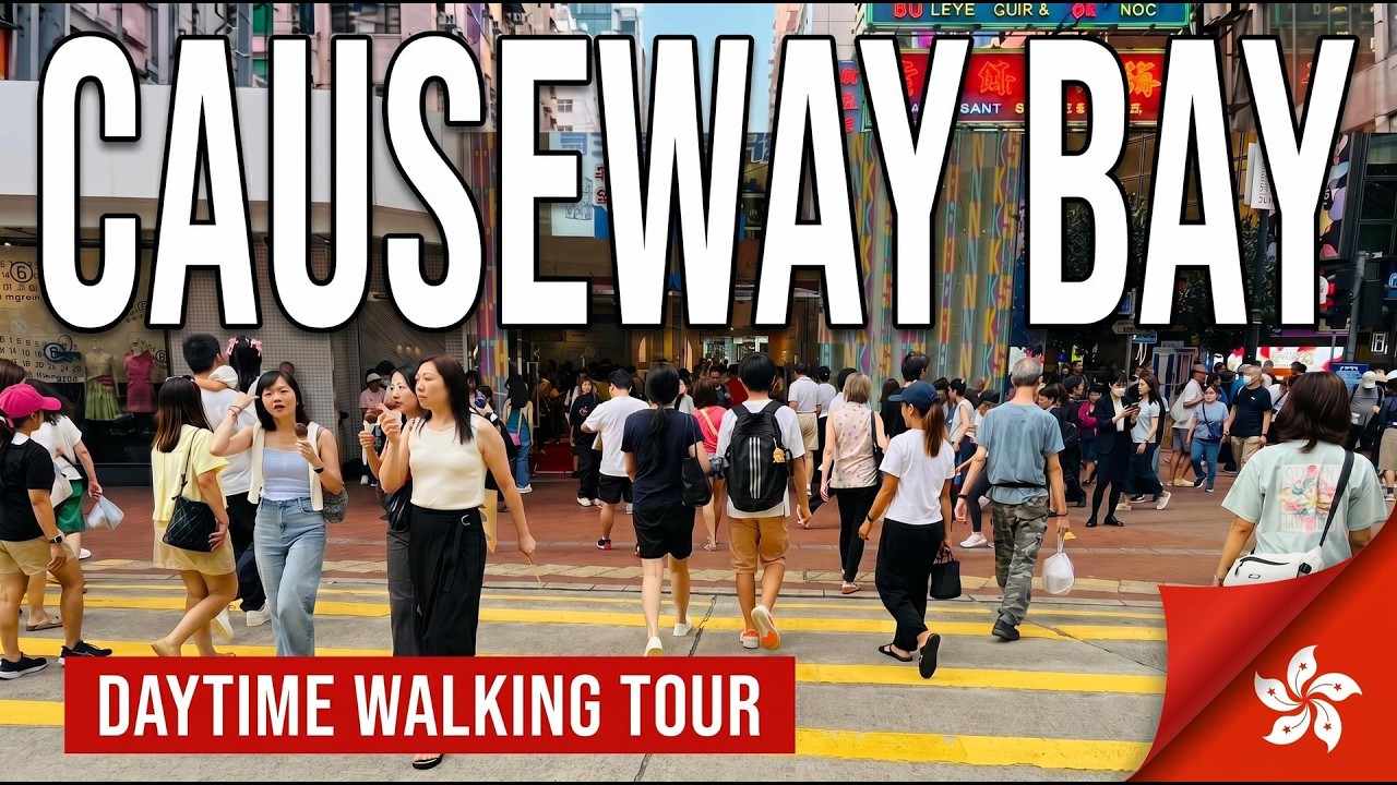 Causeway Bay Hustle &mdash; Searing Sun, Endless Shoppers & Neon Alleys 香港 | Hong Kong Walking Tour