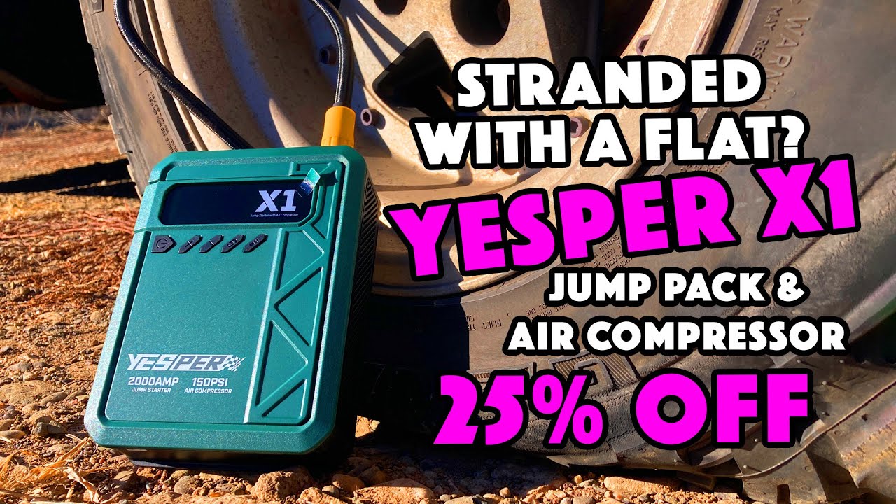 Flat Tire? Dead Battery? The Yesper X1 Jump & Pump Saved My Day