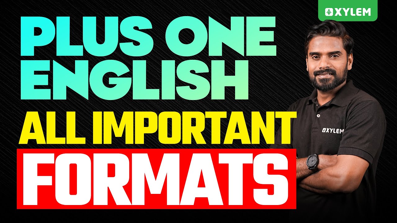Plus One English | All Important Formats | Xylem Plus One