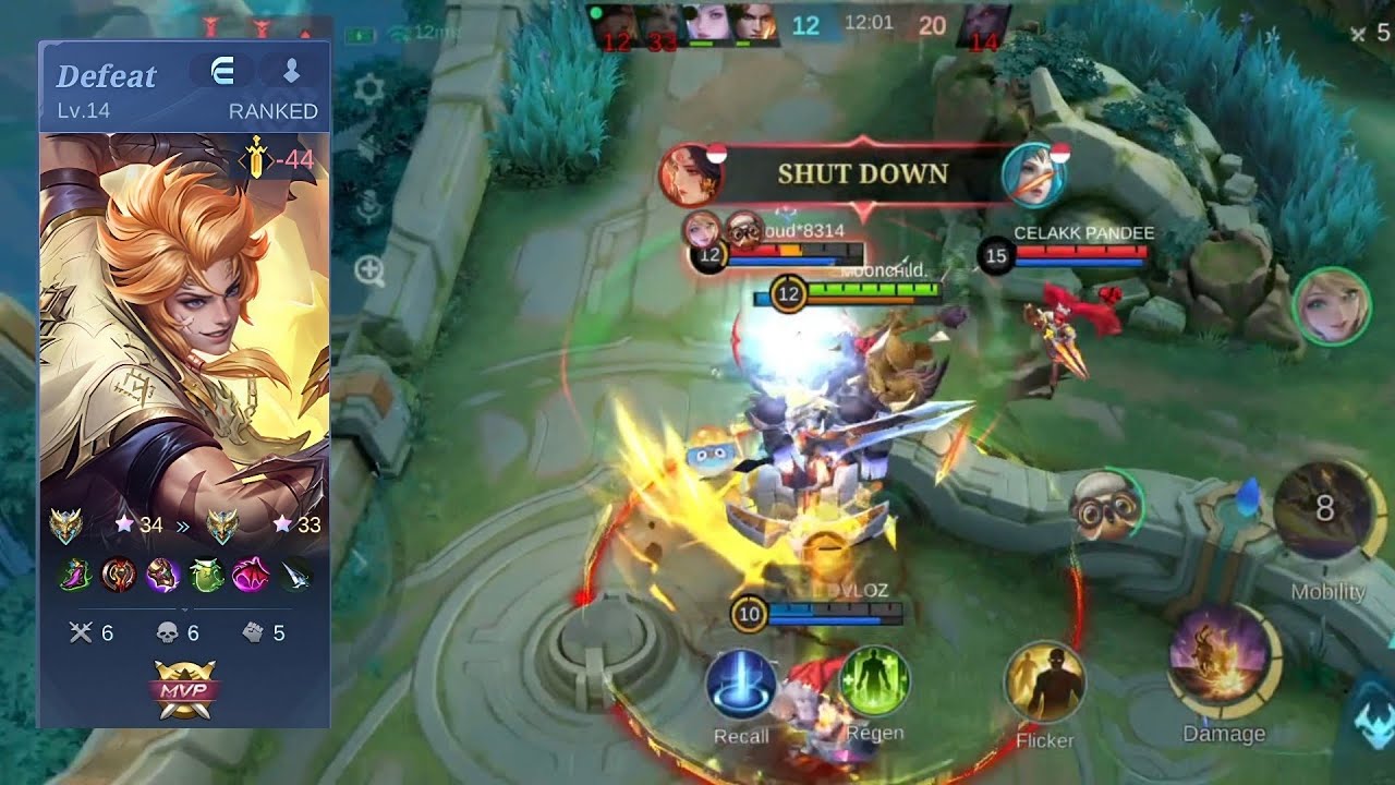 Mythical Honor ⭐ 34 ⏩ ⭐ 33 | Lukas Gameplay | MLBB