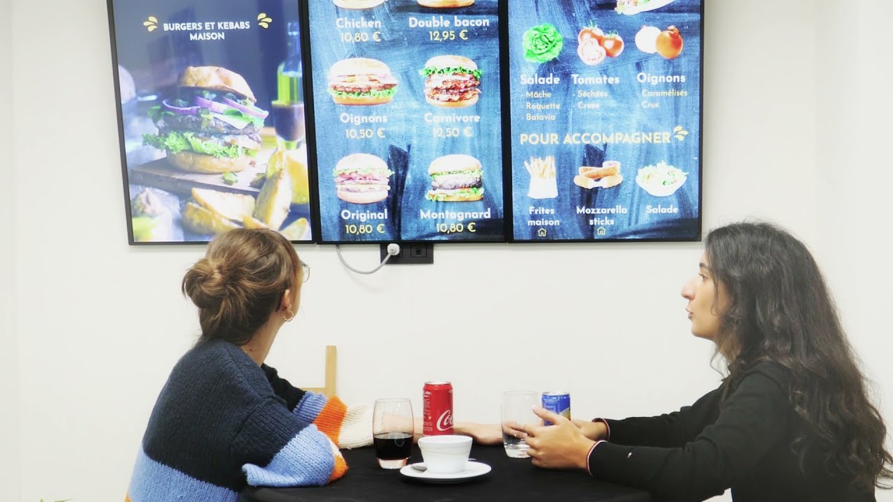 Menuboard pour restaurants et bars | Valorisez vos menus et facilitez les choix de vos clients