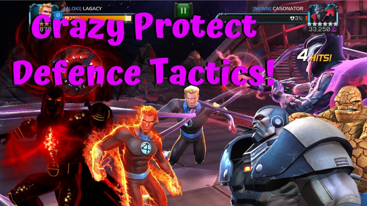 Crazy Protect Defence Tactics! Sketchy War Boss! 4Loki vs NEWN! - Marvel Contest of Champions