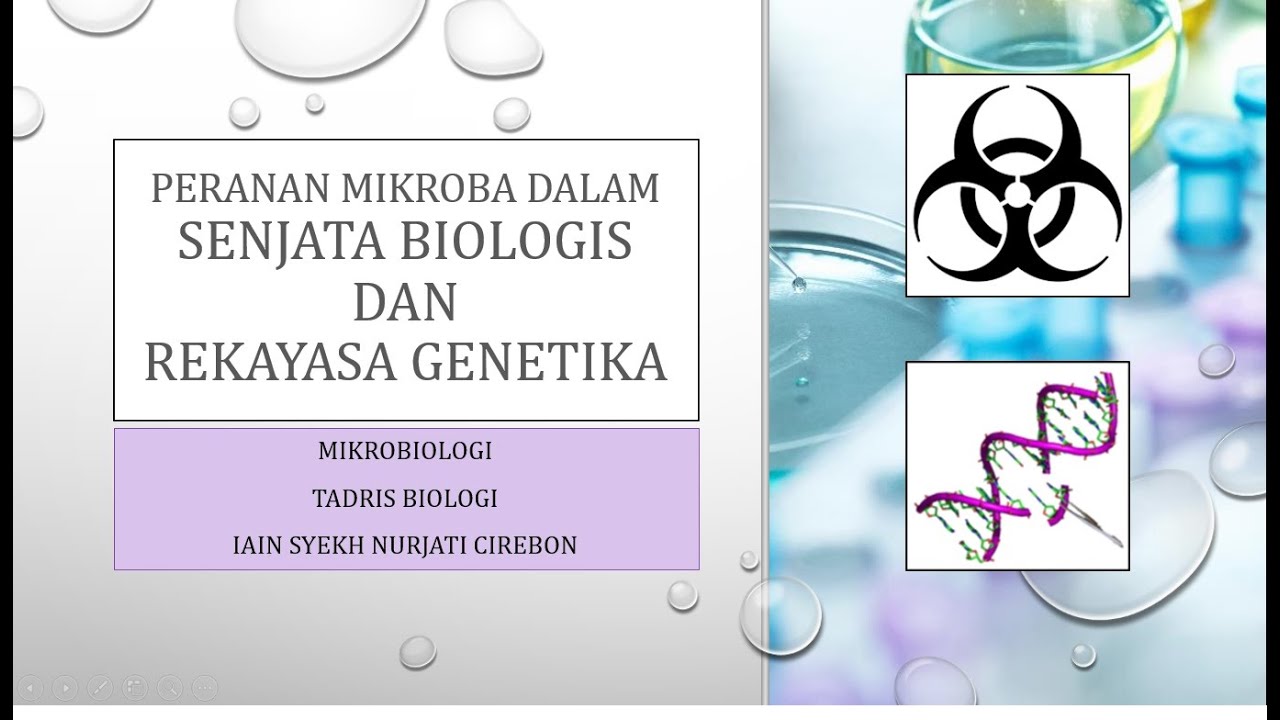 PERANAN MIKROBA DALAM SENJATA BIOLOGIS DAN REKAYASA GENETIKA