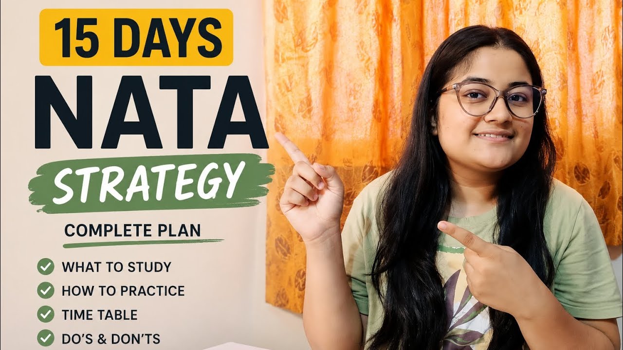 NATA Last 15 Days Strategy | Don&rsquo;t Study Randomly!!!!