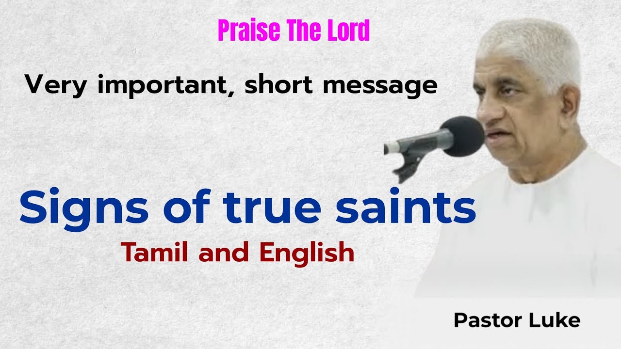 TPM Pastor Luke Message | Signs of True Saints | Short Message