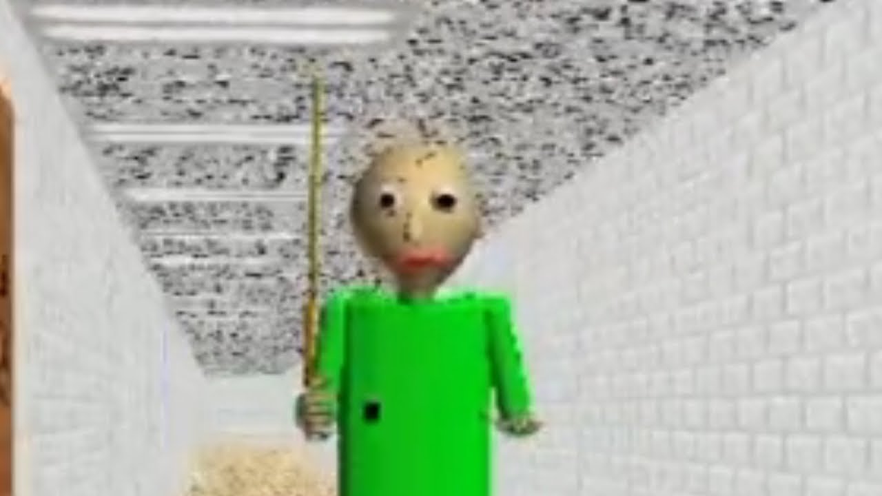 Лысый учитель сошёл с ума. Baldi's Basics Classic