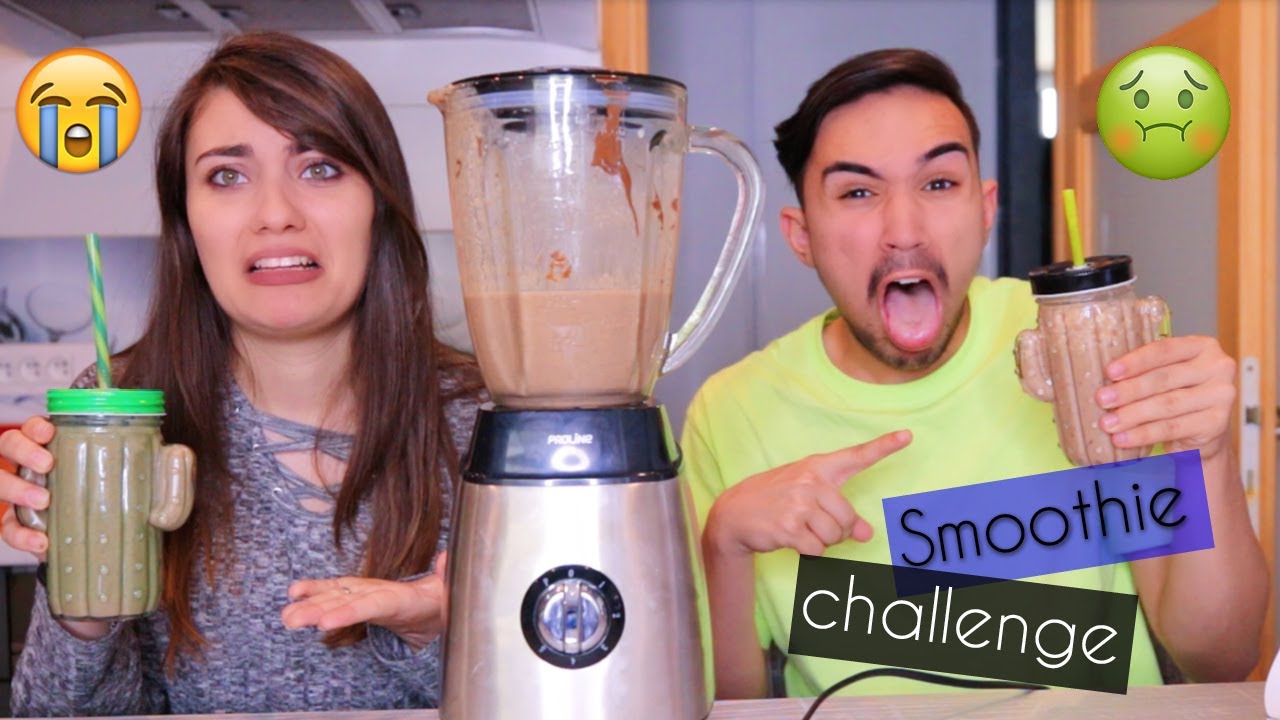 SMOOTHIE CHALLENGE ?!! Jonathan et Amandine