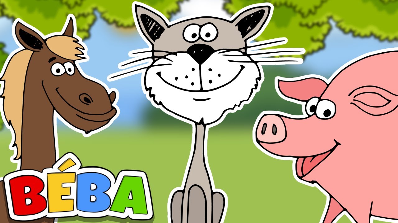 B&Eacute;BA - ZV&Iacute;ŘEC&Iacute; P&Iacute;SNIČKA | P&iacute;snička pro děti se zvuky zv&iacute;řat