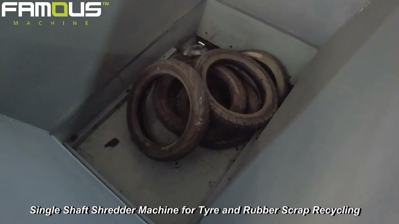 Single Shaft Shredder Machine for Tyre and Rubber Scrap Recycling/Plastic Shredder Machine/Shredder