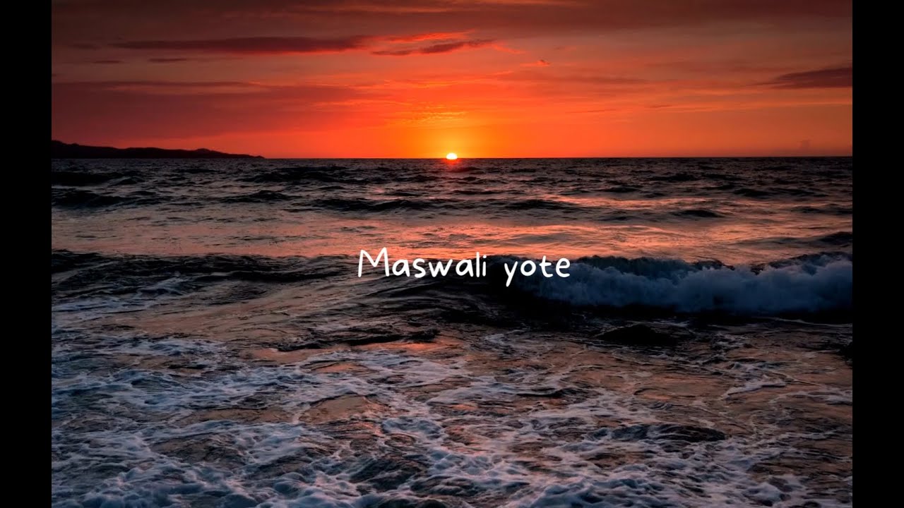 MASWALI YOTE