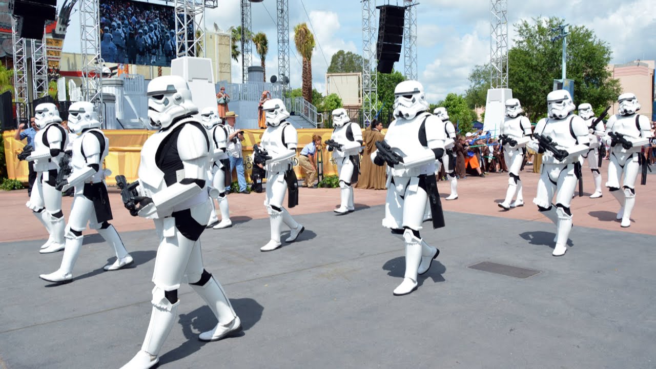 Star Wars Weekends Legends of the Force Motorcade 2015 with 501st, Jedi Mickey, Ian McDiarmid