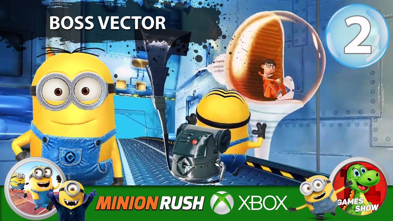 Despicable Me 2 -  Minion Rush BOSS Vector & Unlock Next Area gameplay walkthrough