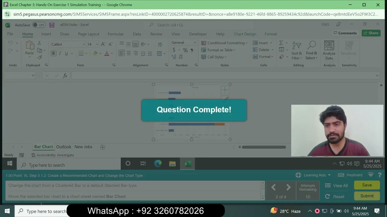 Excel Chapter 3: Hands-On Exercise 1 Simulation Training | Excel Chapter 3 Hands-On Exercise 1 Simul
