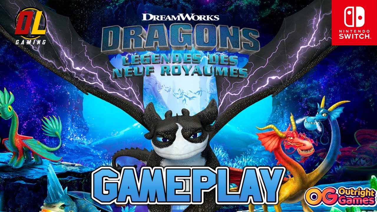 DreamWorks Dragons Legendes des Neuf Royaumes Gameplay D&eacute;couverte Nintendo Switch