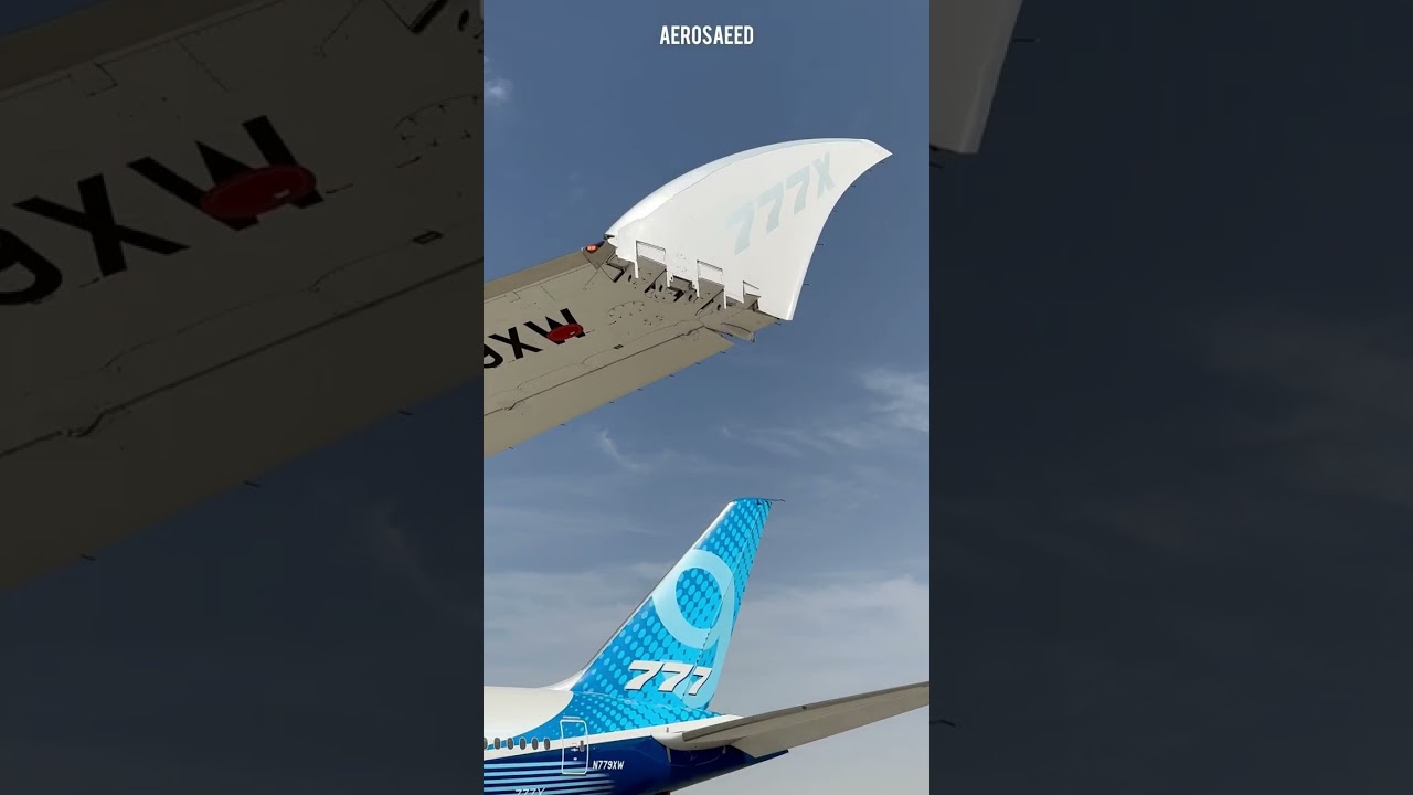 Closer look to folding wingtips of Boeing 777X,#boeing