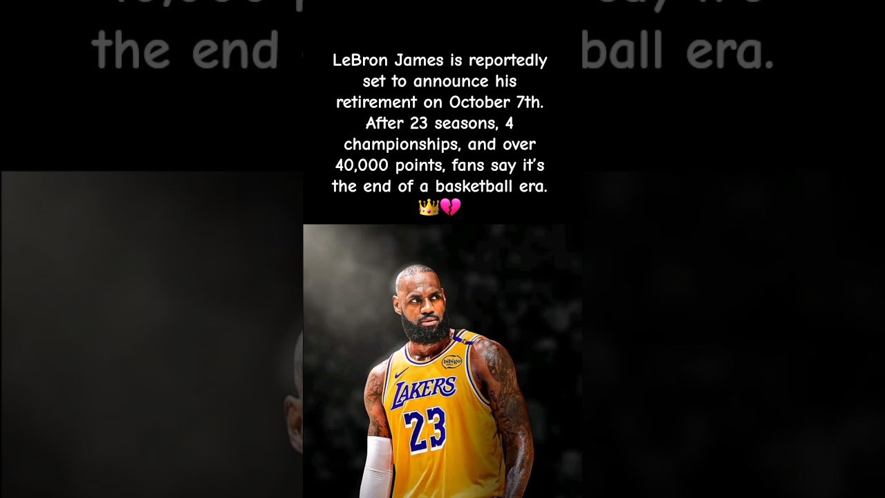 LeBron James Says Goodbye After 40,000 Points and 4 Rings 💫 #nba