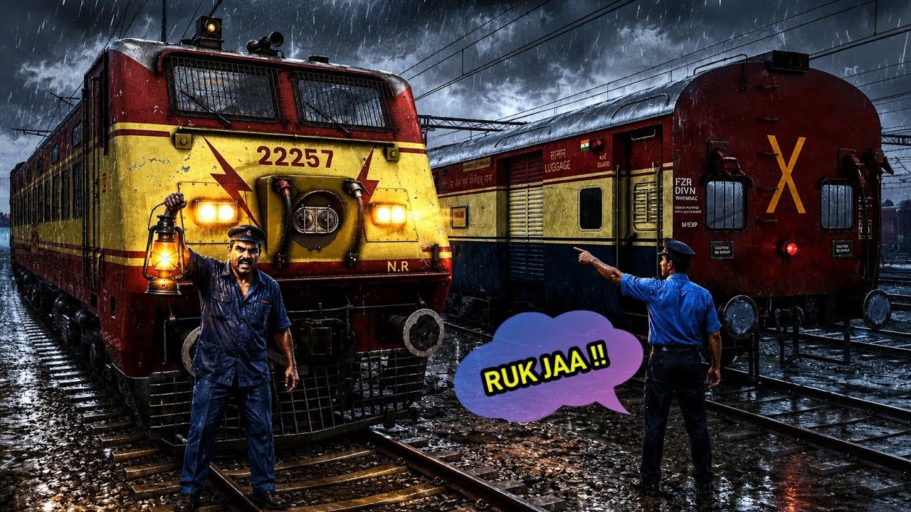 😨EMERGENCY RESCUE OPERATION OF A DEAD TRAIN || HEAVY RAINY DAY
