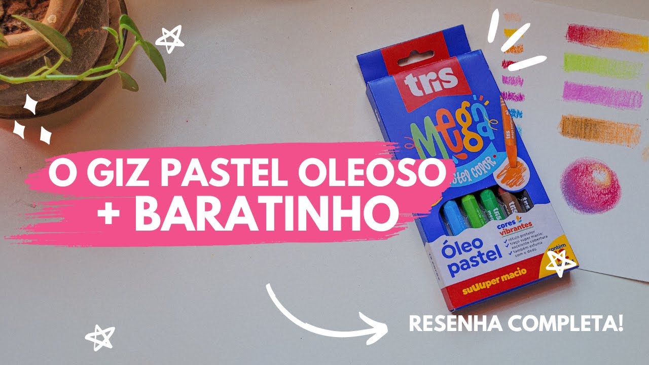 GIZ PASTEL OLEOSO TRIS | RESENHA SUPER COMPLETA!
