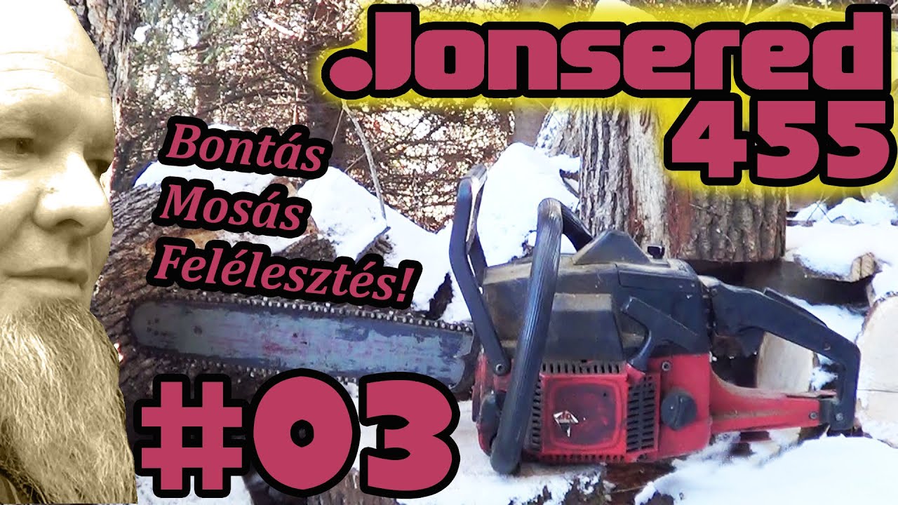 Jonsered 455 - megszorúlva de élesszük fel! #003.