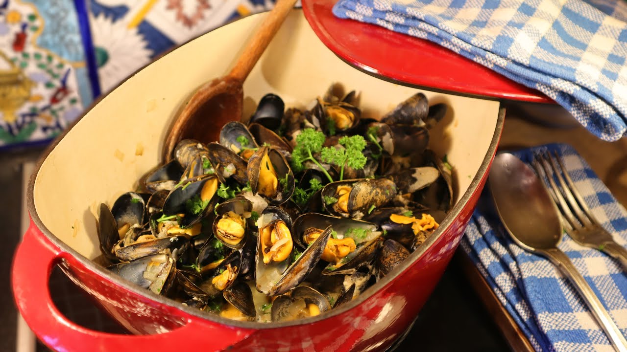 Mes MOULES DE BOUCHOT AU CIDRE - Comme un air de Normandie sur Gourmandises TV