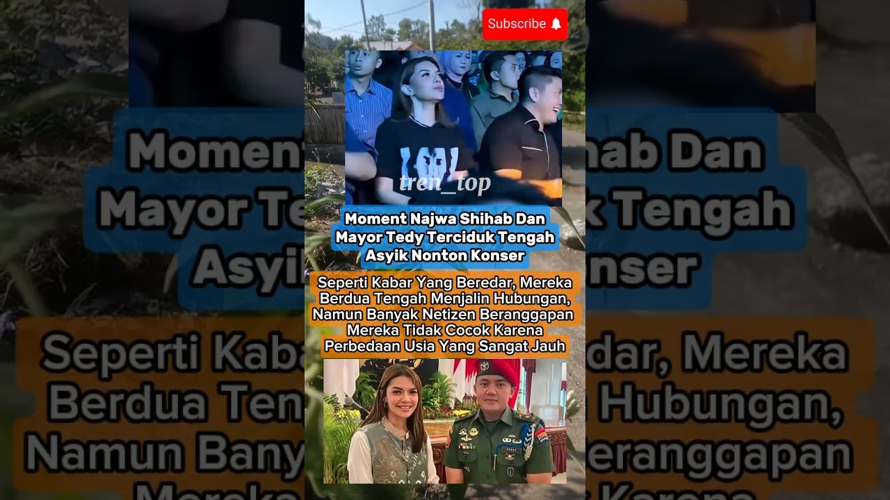 Keakraban mayor teddy dan najwa shihabso sweett #shorts #trending #viralyoutubeshort #artist