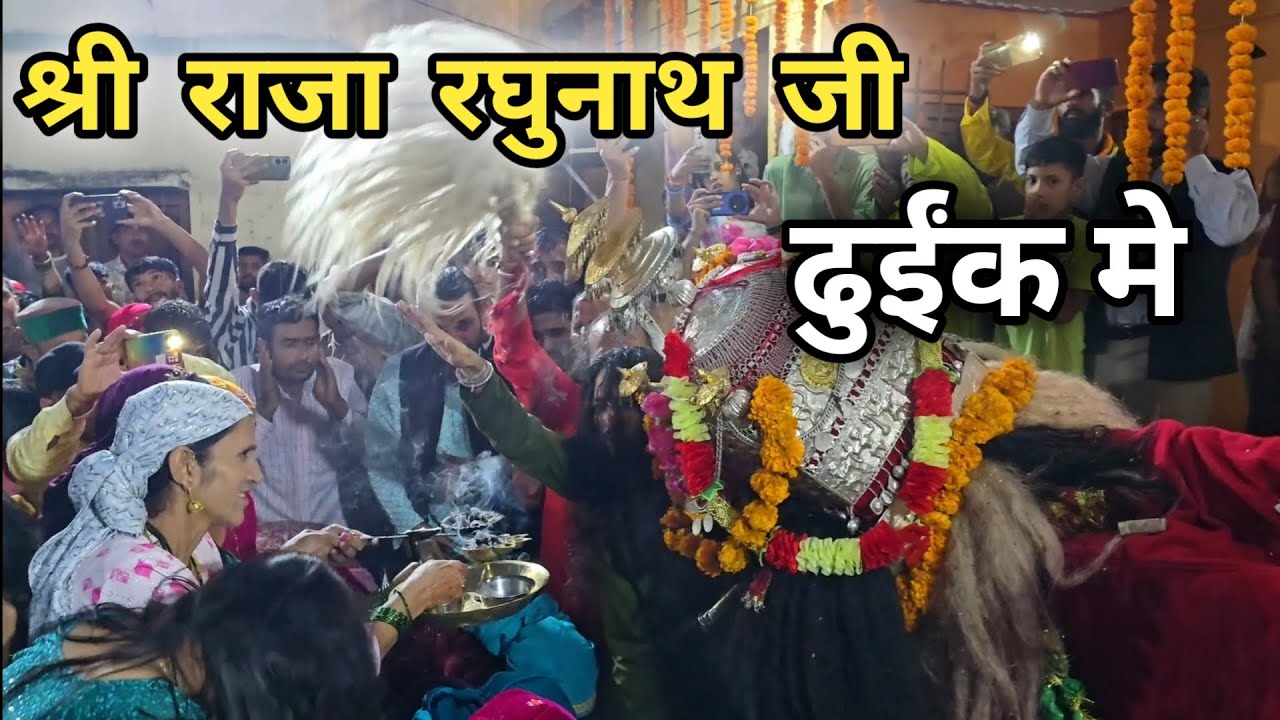 श्री राजा रघुनाथ जी का आगमन || ढुईंक गांव मे || Rajaragunath Ji Ki Dev Doli || Pahadi Culture 🔥