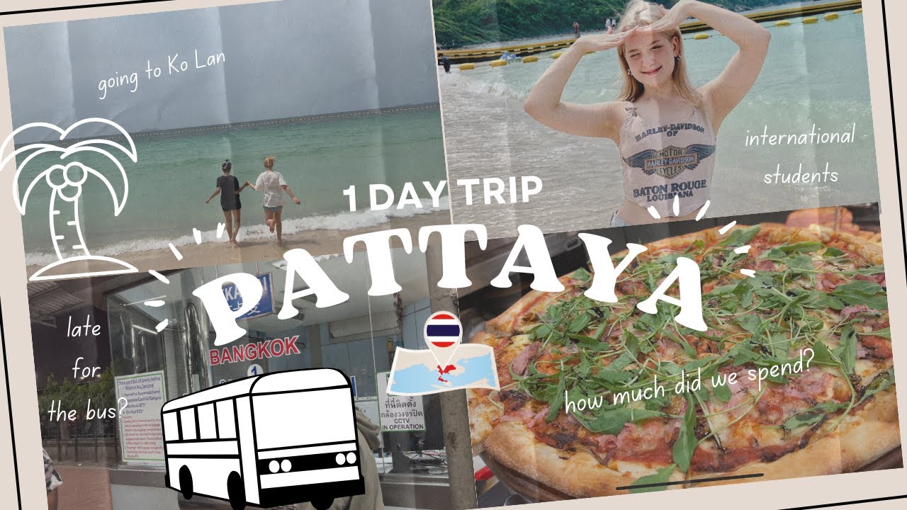 pattaya vlog | travelling on a budget, exploring koh lan, missed the last bus to bangkok (?)