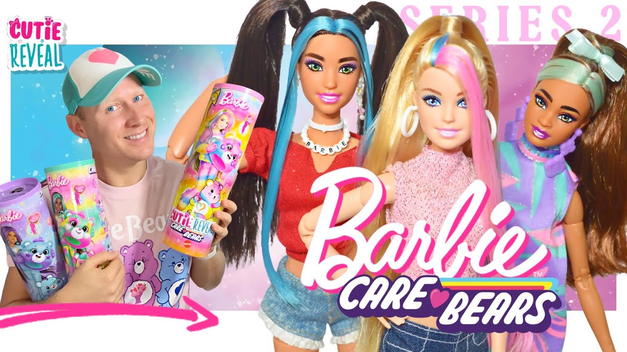 Barbie Cutie Reveal x Care Bears Series 2 🧸 Review & Restyle!