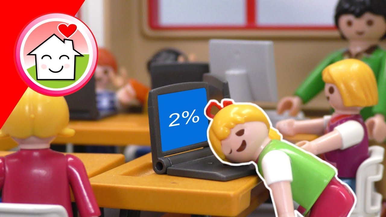 Playmobil Familie Hauser - Schulalltag - Geschichte mit Lena