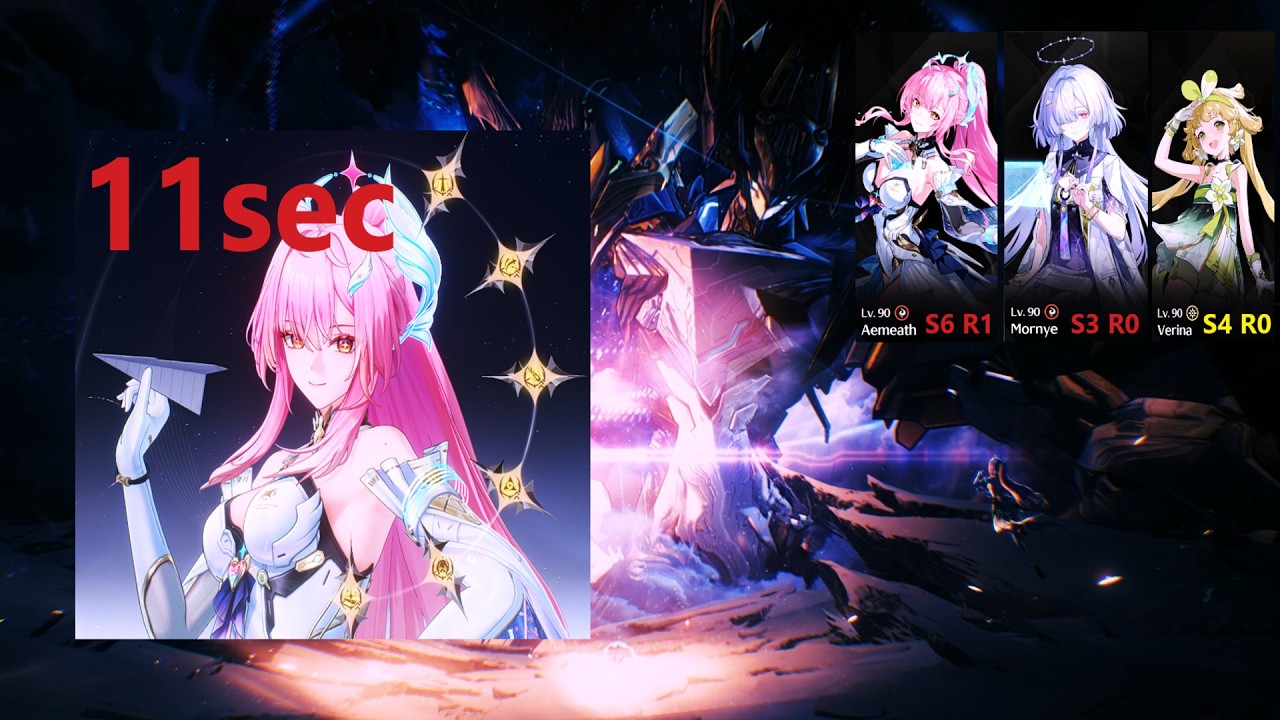 11,95s WORLD RECORD Mornye x Verina 🌠 AEMEATH SPEEDRUN | TOA 32 stage 2-1 | Wuthering Waves 3.1