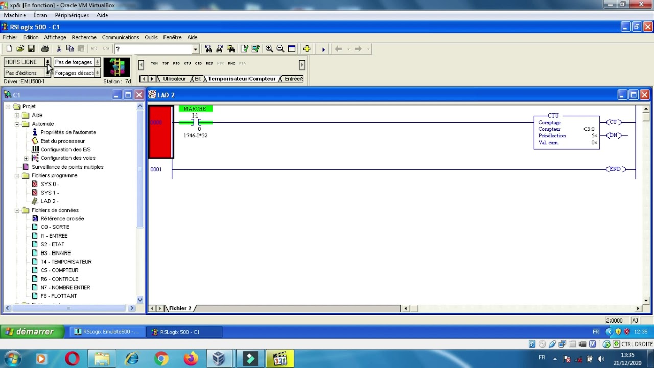FORMATION : comment utilise compteur ( CTU ) dans logiciel RS logix500 بالعربية