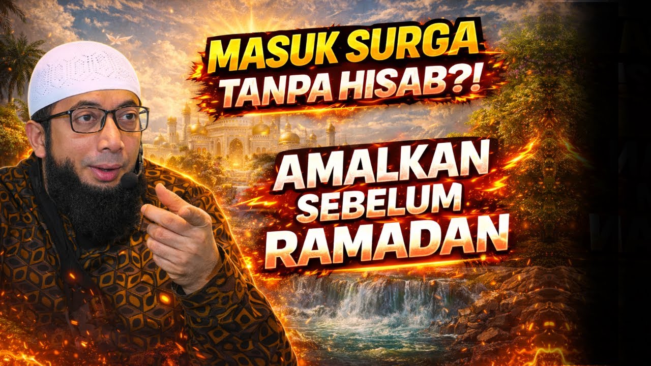 MASUK SURGA TANPA HISAB?! AMALKAN SEBELUM RAMADAN - USTADZ KHALID BASALAMAH