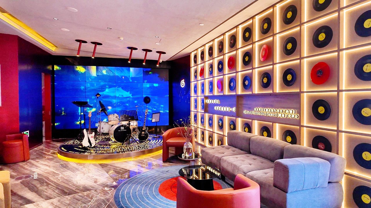 China's Most Unique Music-Themed Hotel with Shark Restaurant🎵🐳