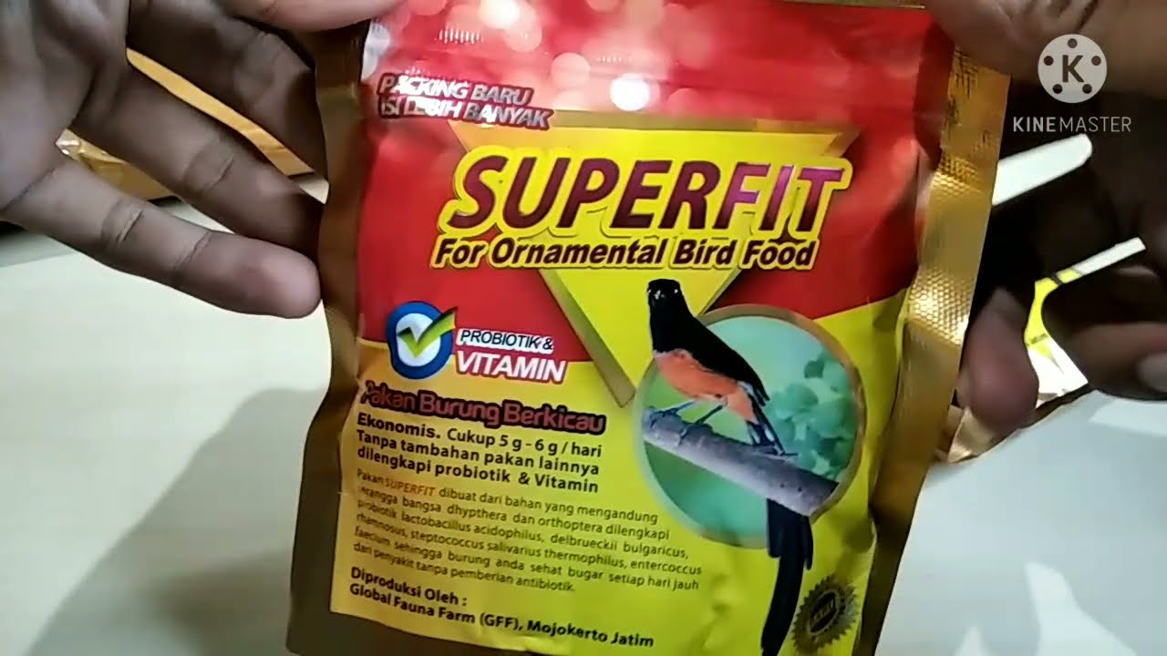 Voer SUPERFIT khusus burung pemakan Serangga  #kicaumania #hobiburung #burungkicauan #voerburung