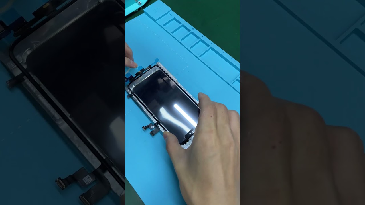 iPhone XS Max touch screen digitizer replacement with REFOX FM50 #shorts