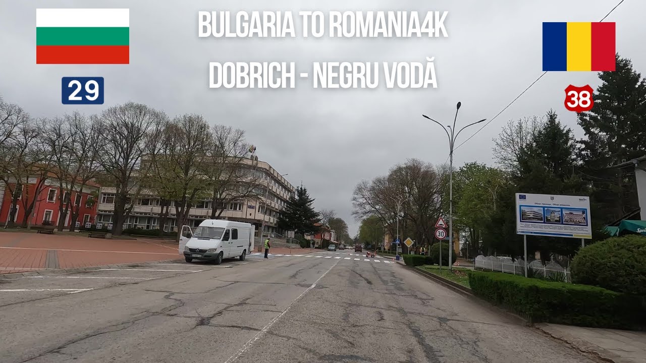 🚗Driving from Bulgaria to Romania Dobrich (Добрич) to Negru Vodă
