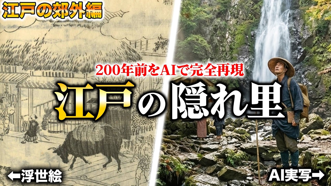 【AI実写化】江戸の原風景がエモすぎる!? 200年前の庶民の暮らしへタイムスリップ!!
