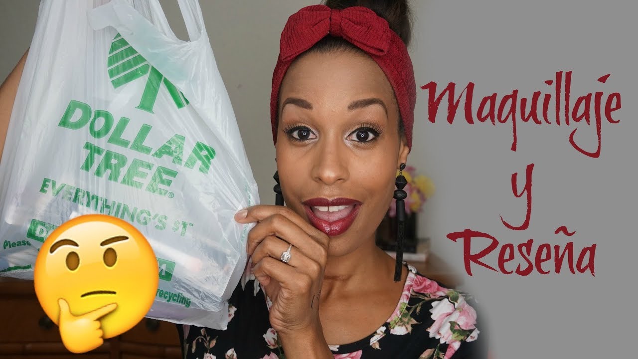 DOLLAR TREE MAQUILLAJE COMPLETO Y RESENA | DOLLAR TREE FULL MAKE UP & REVIEW | DLOOK BY INDIANA