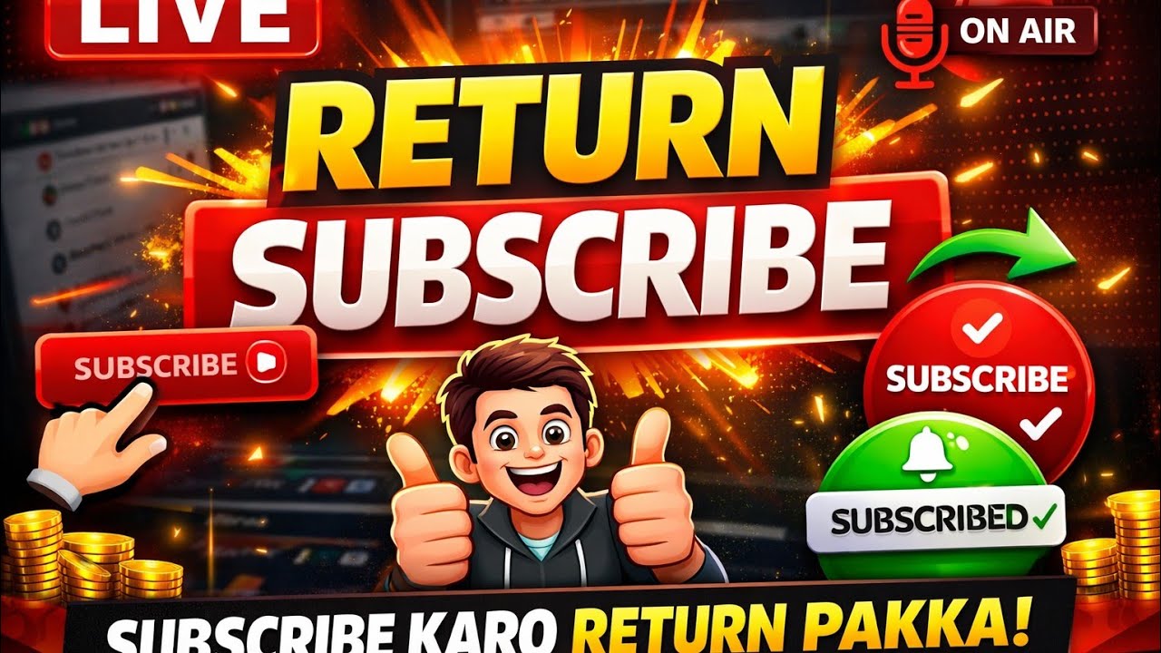 🔴 LIVE | Screen Cast | Sabko Subscribe Return 💯 | Real Support Live